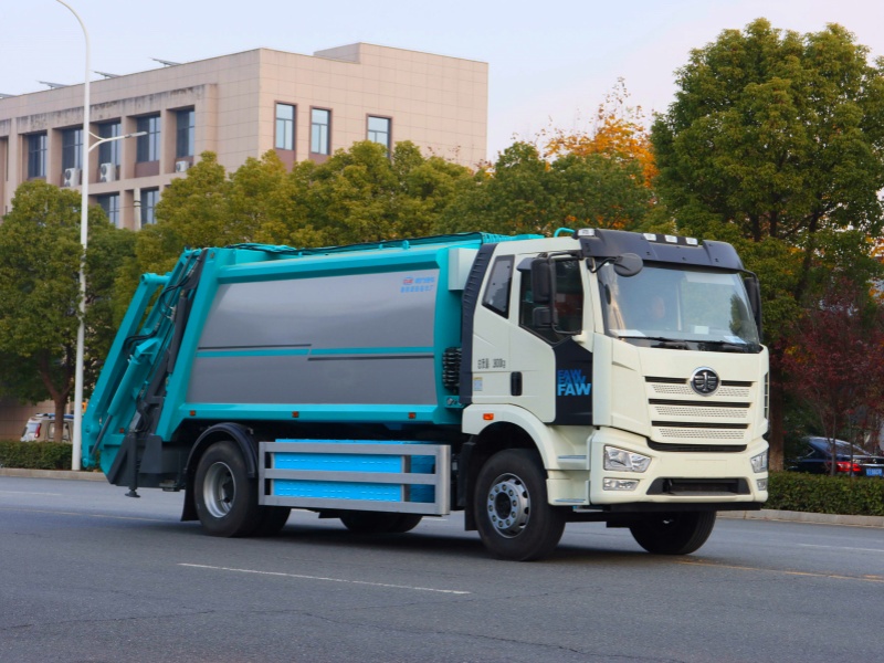 新能源解放12方压缩垃圾车